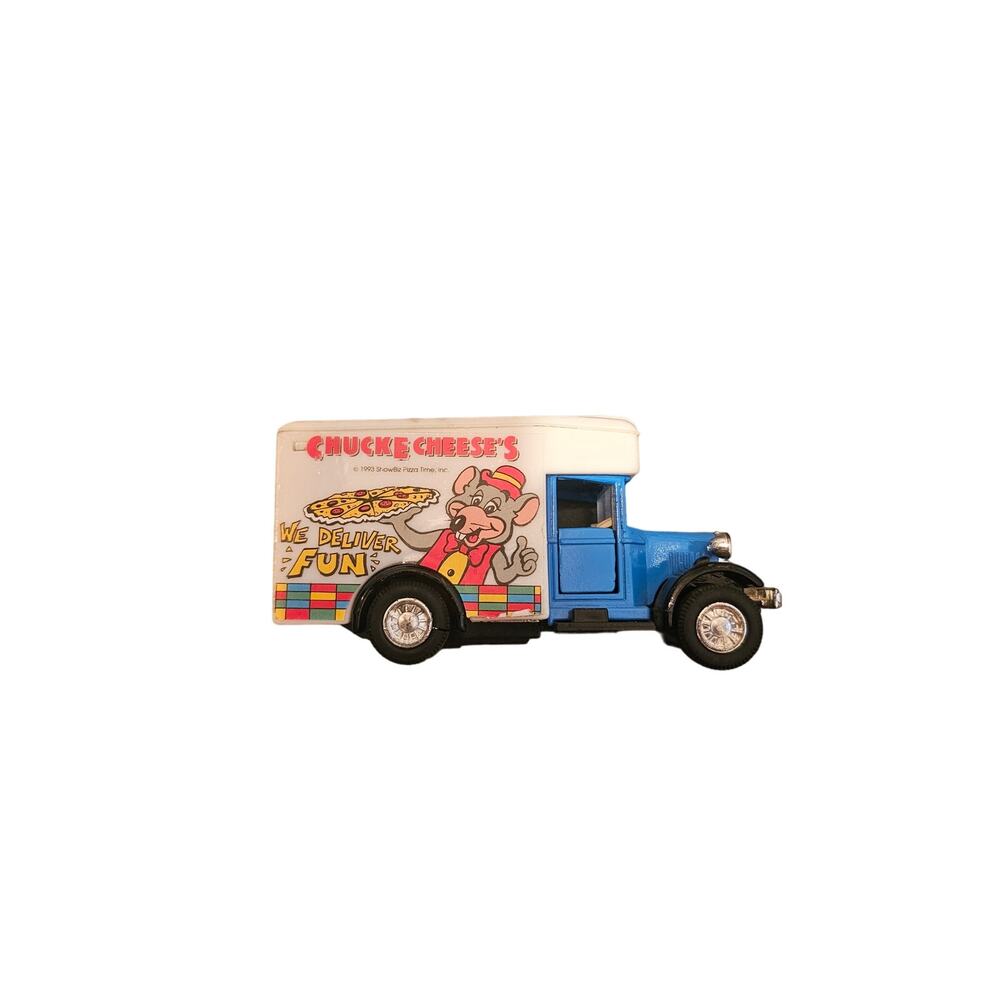 1993 Welly Blue Chuck E Cheese Delivery Truck Van‎ No. 9350